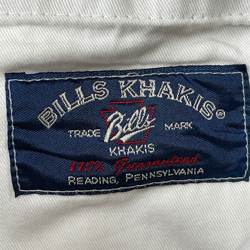 Bills Khakis Pants Mens 40x33 Tan Beige Cotton Twill Straight Leg USA Flat - Picture 3 of 10